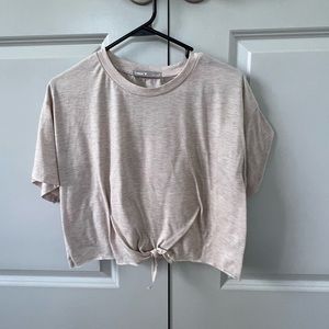 Women’s Tan Crop T-shirt